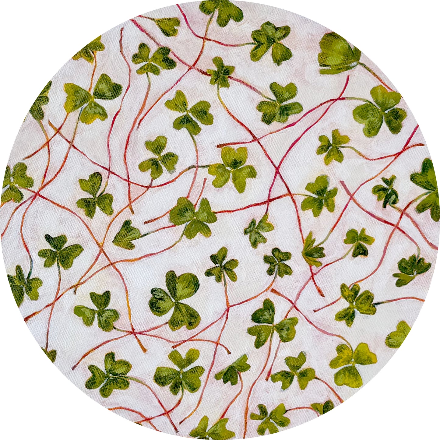 Clover, 10in, acrylic, 2025