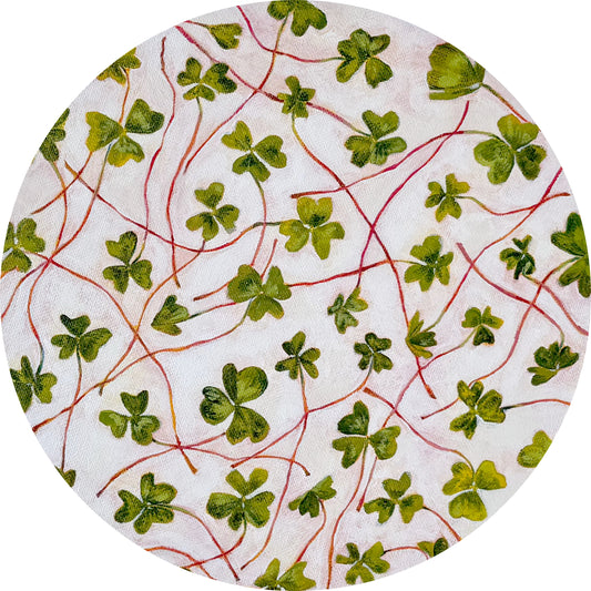 Clover, 10in, acrylic, 2025