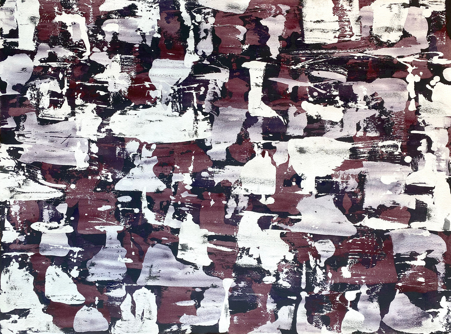 Depression 3, 22x30in, watercolor, unframed, 2020