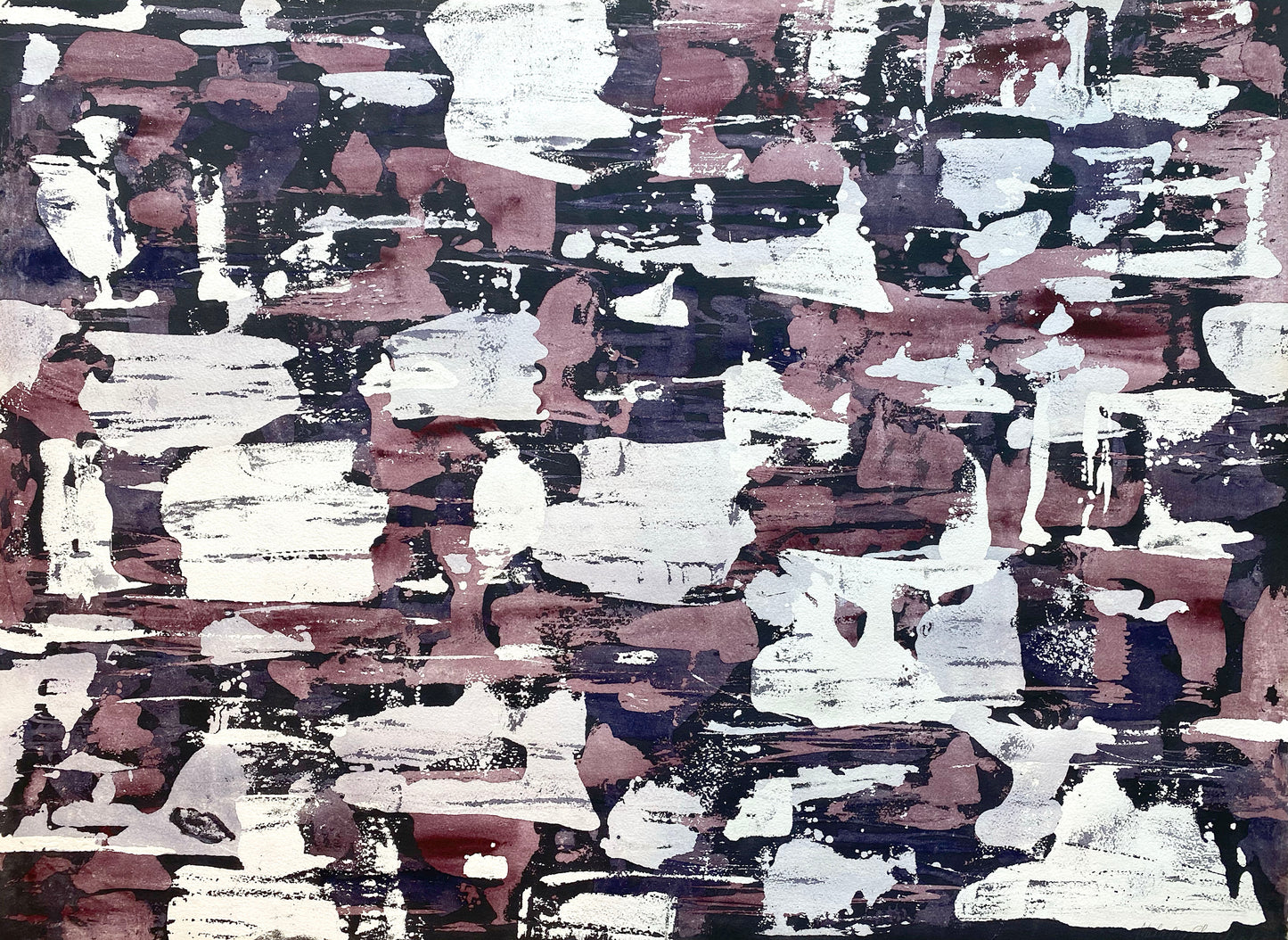 Depression 4, 22x30in, watercolor, unframed, 2020