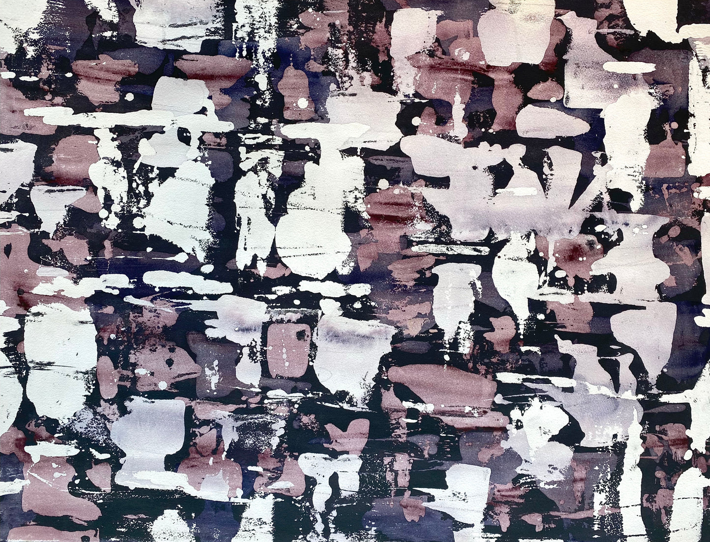 Depression 5, 22x30in, watercolor, unframed, 2021