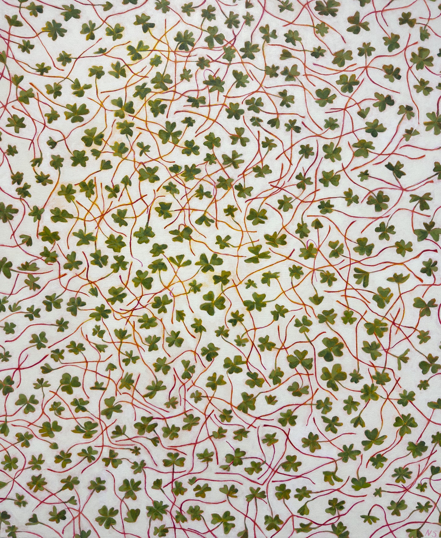 Feeling Lucky, 30x24in, acrylic, 2025