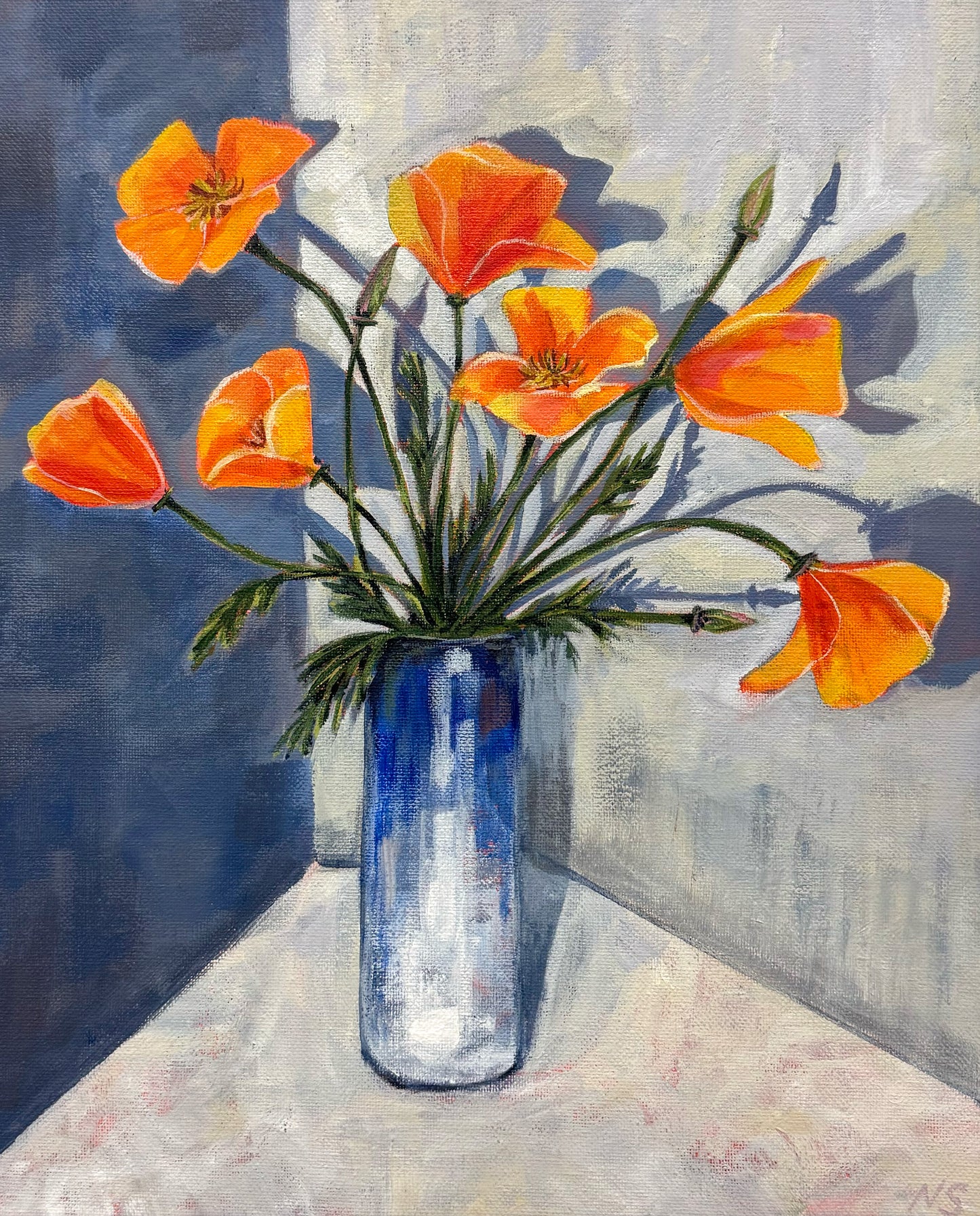 In The Spotlight, 14×11in, acrylic, 2025