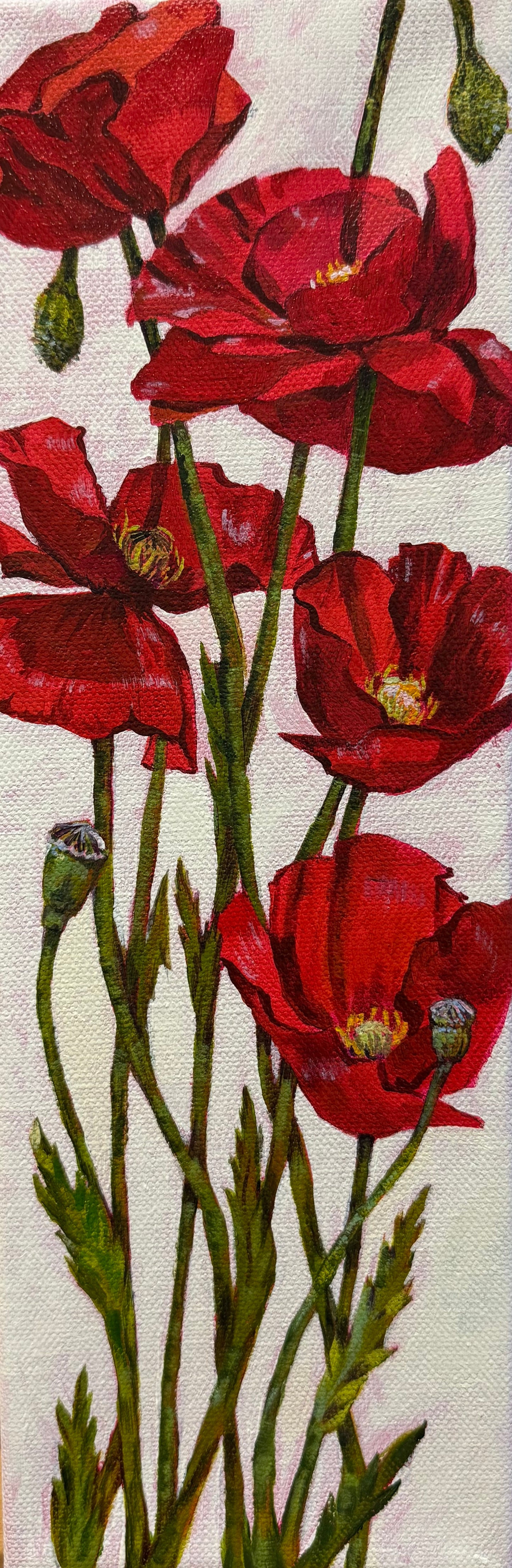 Summer Road Trip, 12x4in, acrylic, 2025