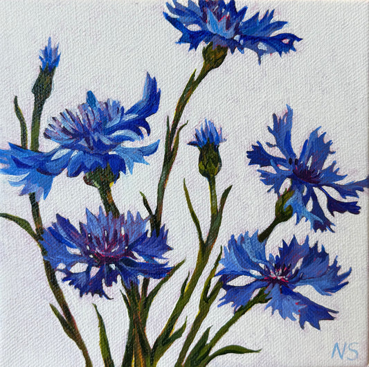 Trinity, 6x6in, acrylic, 2025