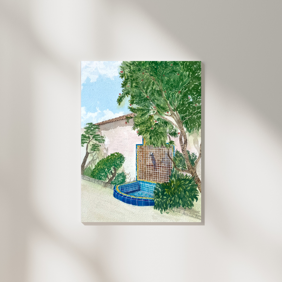Memory Garden, 17x13in, watercolor, unframed, 2020