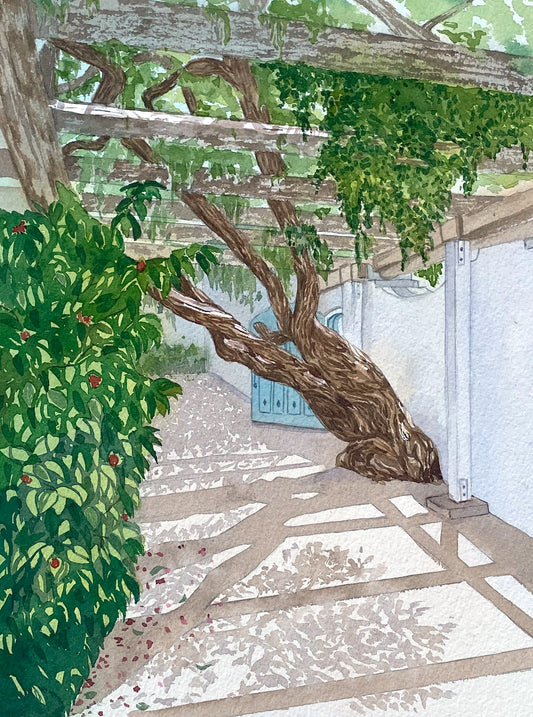 Tea Tree, 17x13in, watercolor, unframed, 2020